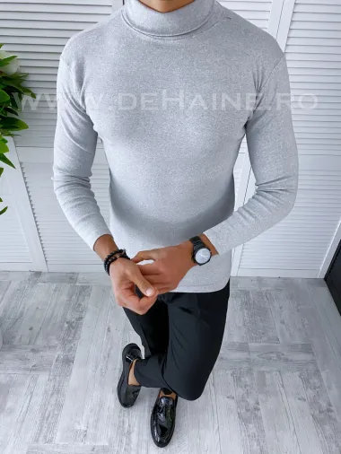 Helanca barbati slim fit gri cu mic defect DEF6615 P19-3.2